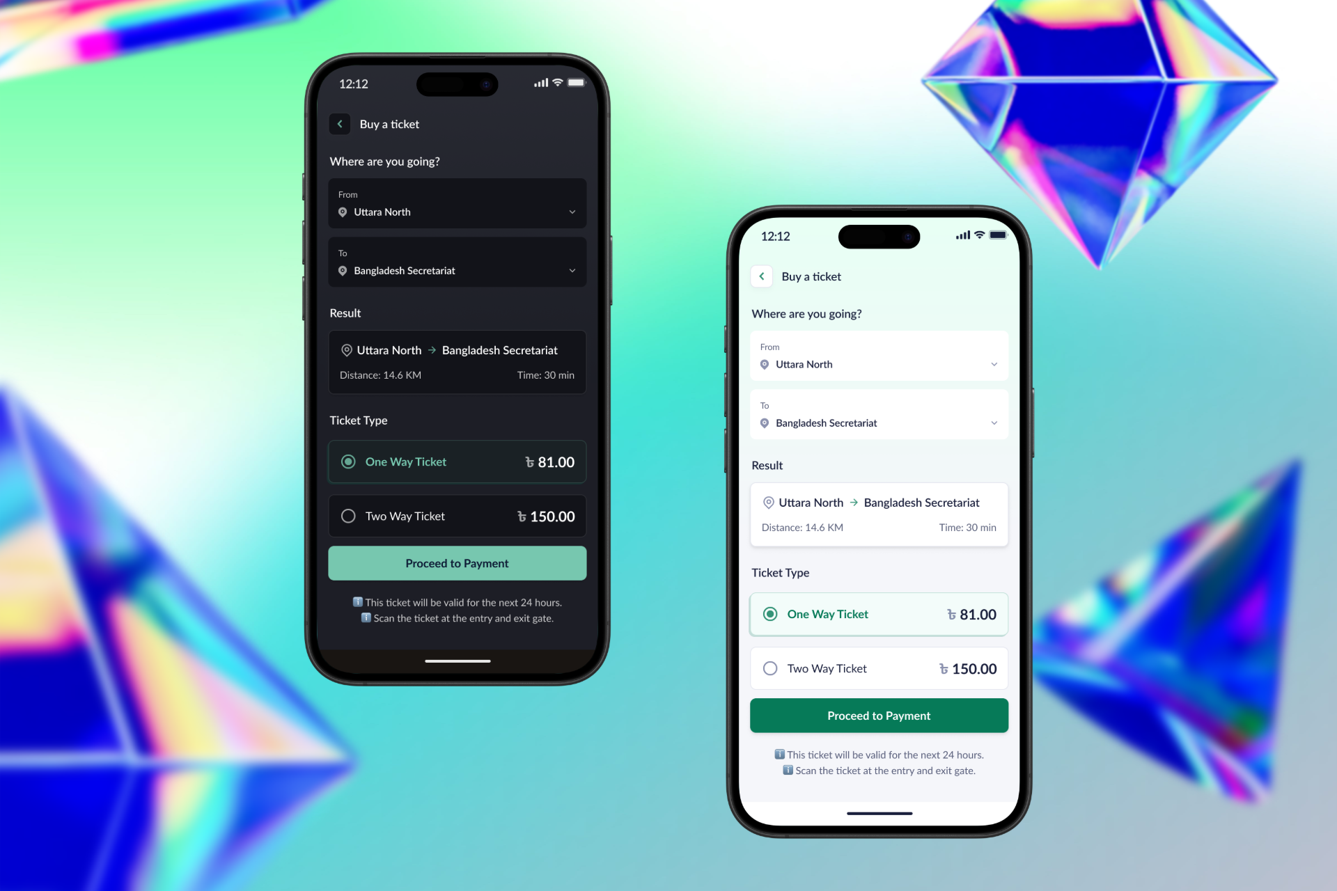 Buy Ticket UI